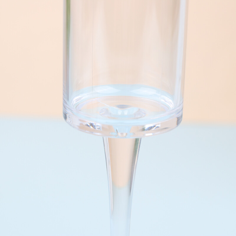 Transparent Black Goblet Glass For Wedding Party Toasting Cups Plastic