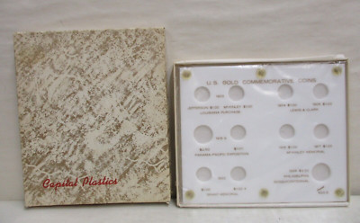 Capital Plastics Coin Holder #423E U.S. Gold Commemorative Coins Display White