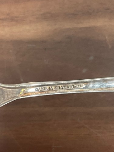Lot of 6 Vintage 1940s CAMELIA Silverplated Large Spoons International Silver - Picture 7 of 8
