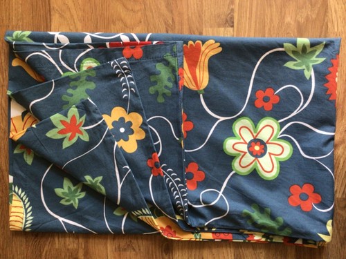 USADAS 2 Fundas de Almohada Amas de Casa IKEA Rosenrips Azul Marino 50cm x 80cm Algodón Floral Folk - Imagen 5 de 10