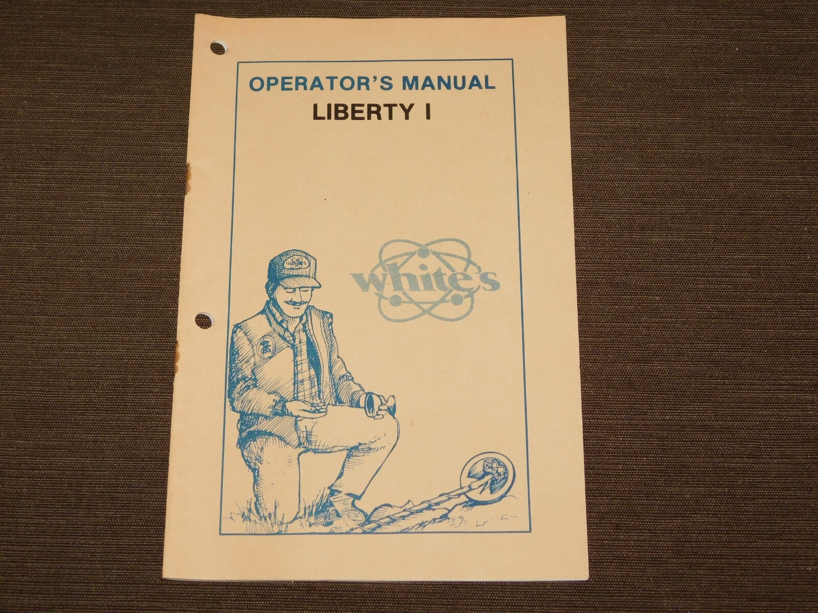 VINTAGE 1985 WHITE'S OPERATOR'S MANUAL LIBERTY 1 METAL DETECTOR BOOKLET
