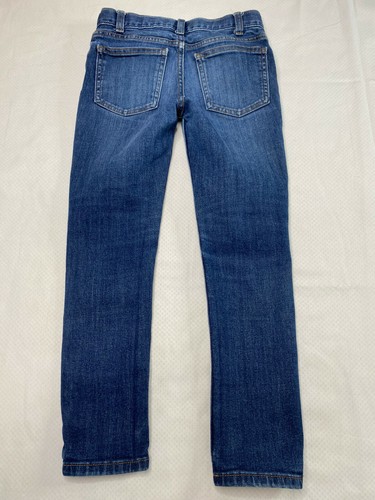 Wonder Nation Boy Jeans sz 8 Dark Wash Distressed Adjustable Waist Skinny Casual - Picture 3 of 12