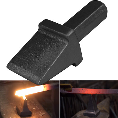 Blacksmith Anvil Hardy Tool 3/4 Inch Shank Cutter Black