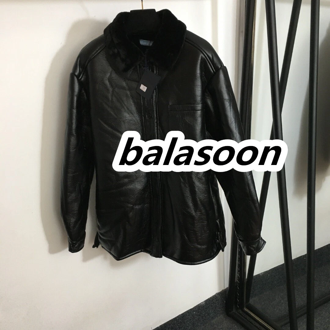 Lapel velvet long sleeve hotsell leather jacket