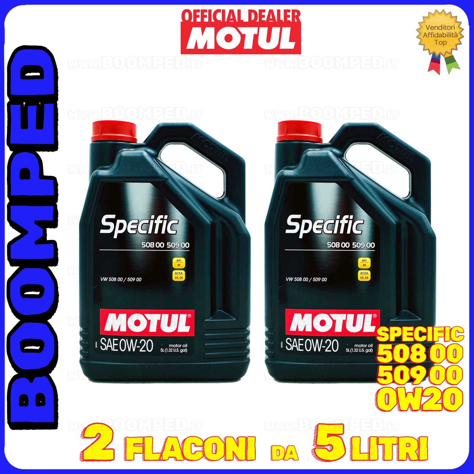 MOTUL SPECIFIC 0W20 olio motore auto FORD WSS-M2C956-A1 C5 SP 10 LITRI 02MO64