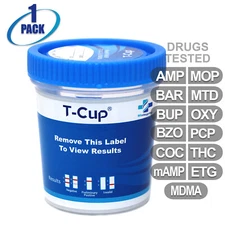 Mintegrity [1pk] 13-Panel T-Cup Urine Drug Test #MI-TDOA-8135E