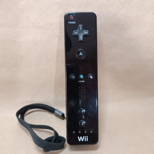 Telecomando Wii Controller Wii Remote Nero Originale Wiimote - Foto 1 di 6