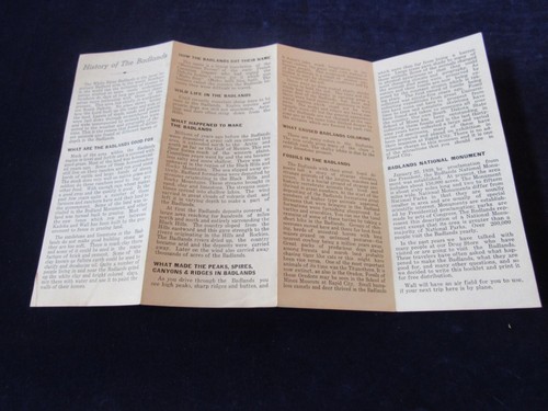 Vintage Wall Drug Store South Dakota Map Travel Brochure Badlands History   C176 - Picture 3 of 4