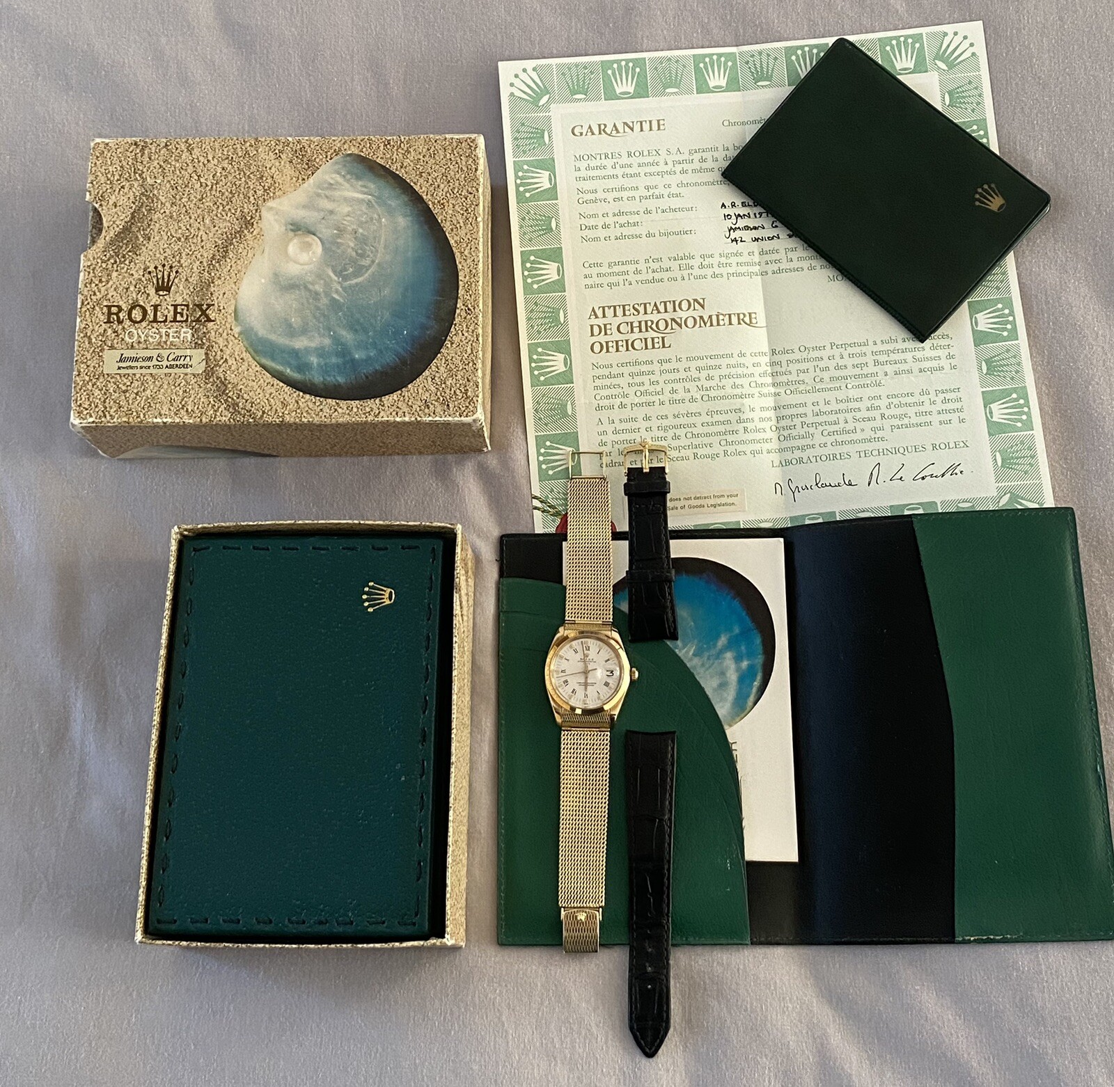 14k Gold Rolex Oyster Perpetual Date