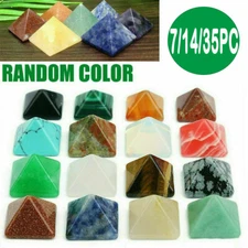 7/14/35Pcs Healing Crystal Natural Gemstone Reiki Chakra Collection Gifts Stones