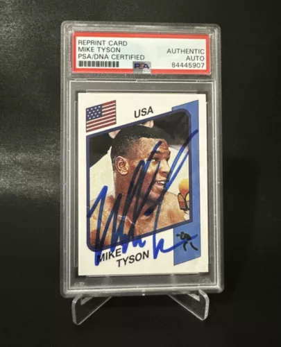 Reprint Mike Tyson Card Auto PSA