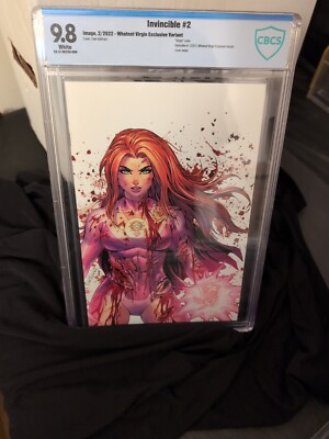 INVINCIBLE #2 CBCS 9.8 Tyler Kirkham Battle Damage Exclusive Virgin Atom Eve