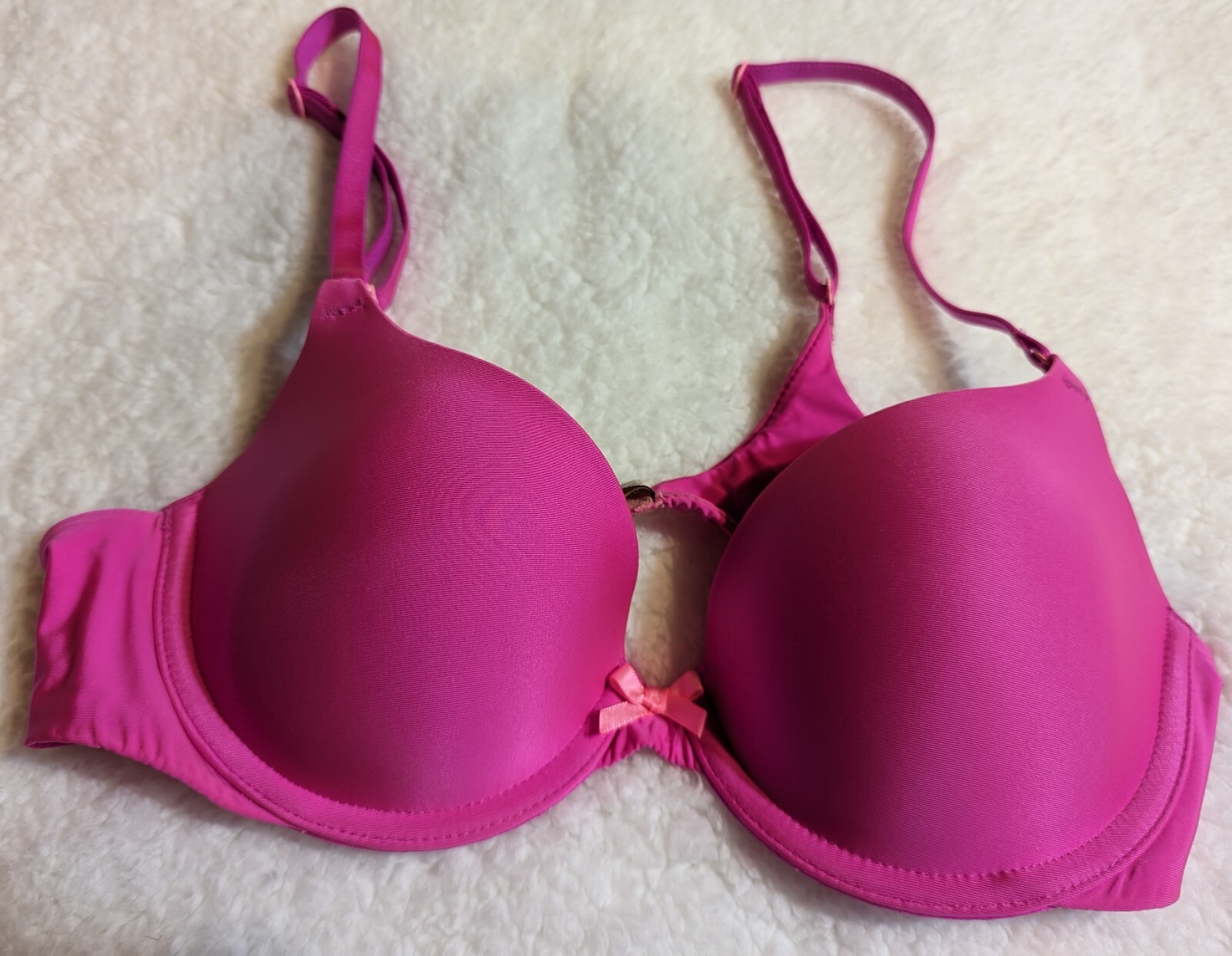 Used/Pre-Owned Lightly Lined Bra Size 34B - Victoria's Secret, Hot Pink
