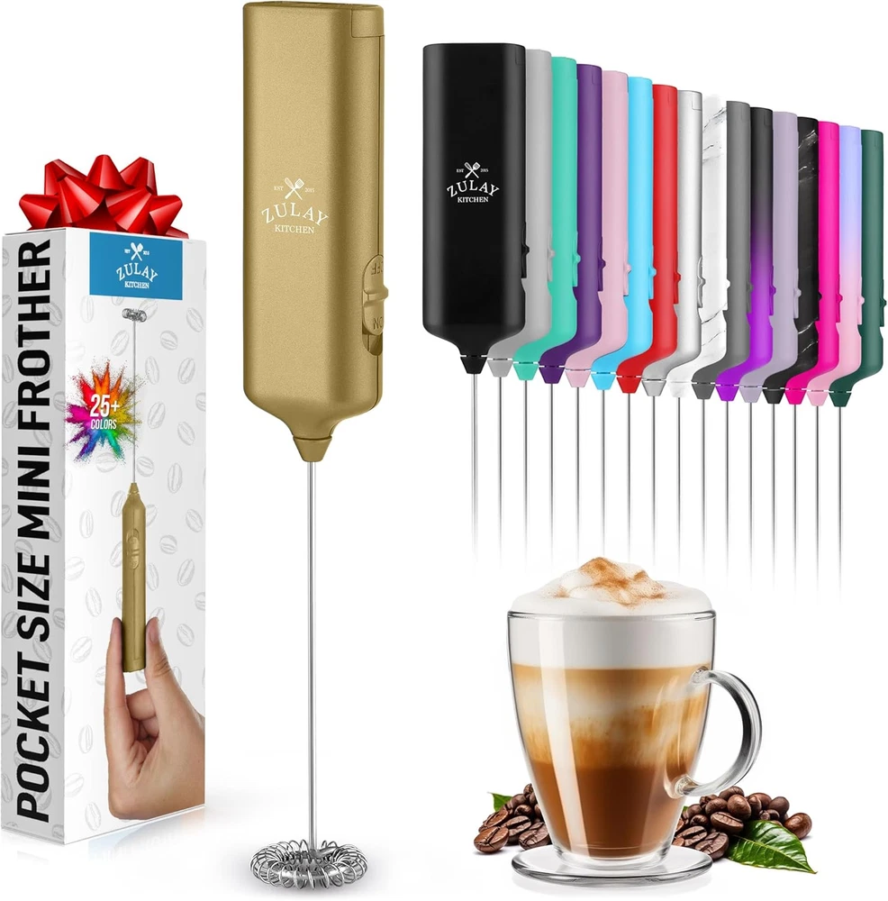 Milk Frother Wand, Handheld Drink Mixer. Portable. For Latte, Cappuccino, Matcha Milk Frother Wand, Handheld Drink Mixer. Portable. For Latte, Cappuccino, Matcha