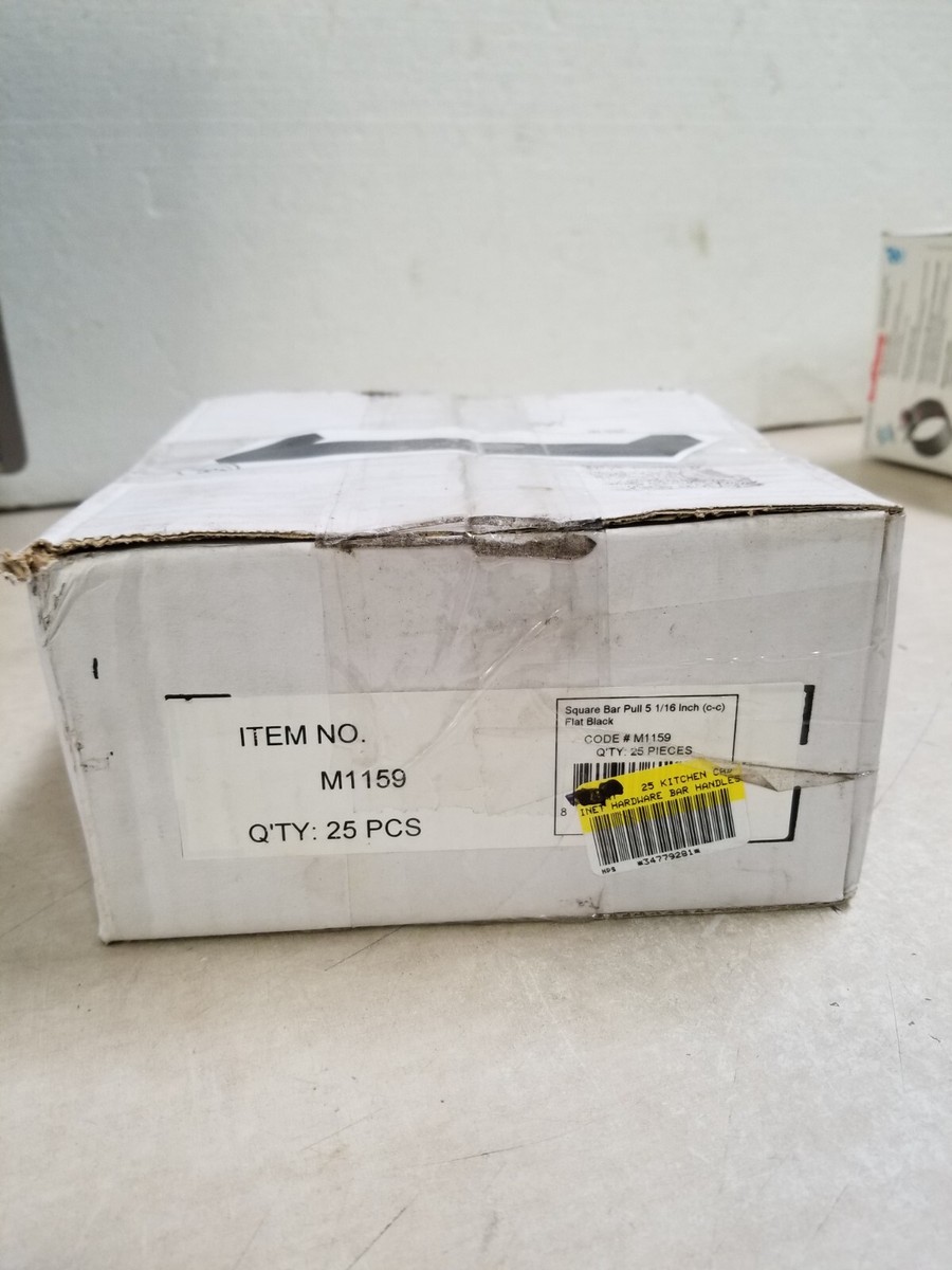 Box of 25 - Top Knobs M1159 Square Bar Pull 5 1/16 Box of 25 - Top Knobs M1159 Square Bar Pull 5 1/16