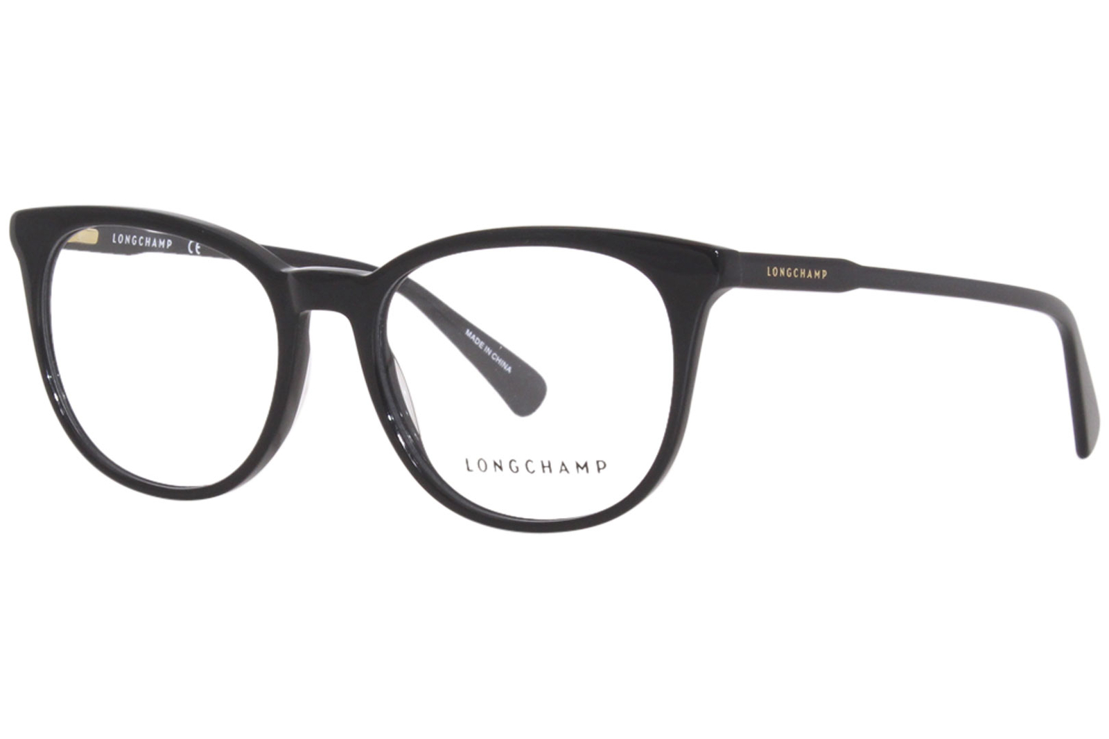 Longchamp LO2693 Black Oval Full-Rim Women’s Eyeglass Frame 54mm