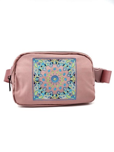HZ-4345 Paisley Pattern Embroidered Nylon Fanny Pack Belt Bag - 第 13/13 張圖片