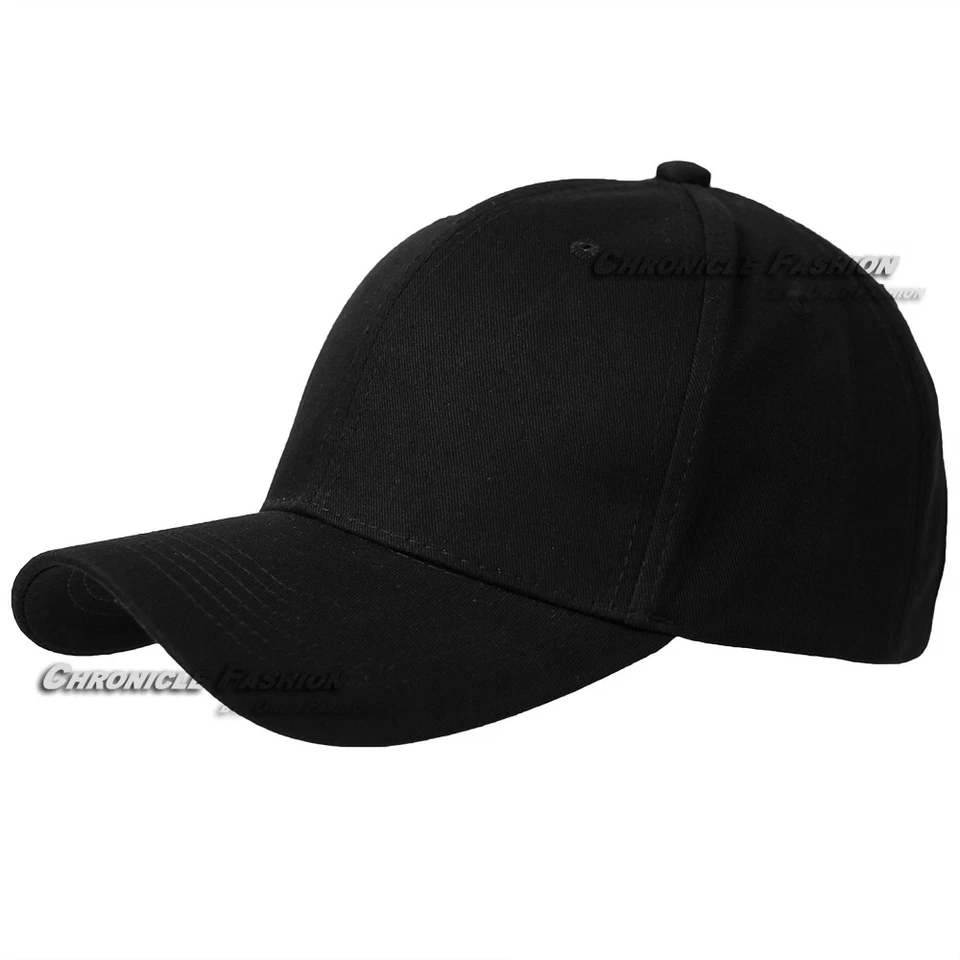 Baseball Cap Snapback Adjustable Plain Blank Solid Casual Classic Mens Hat - Image 2 of 4