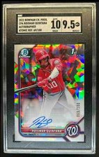2022 Bowman Roismar Quintana Chrome Auto Atomic Refractor #069/100 SGC 9.5