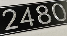 Engraved Personalized Custom House Home Number Street Address Metal 11x4 Sign