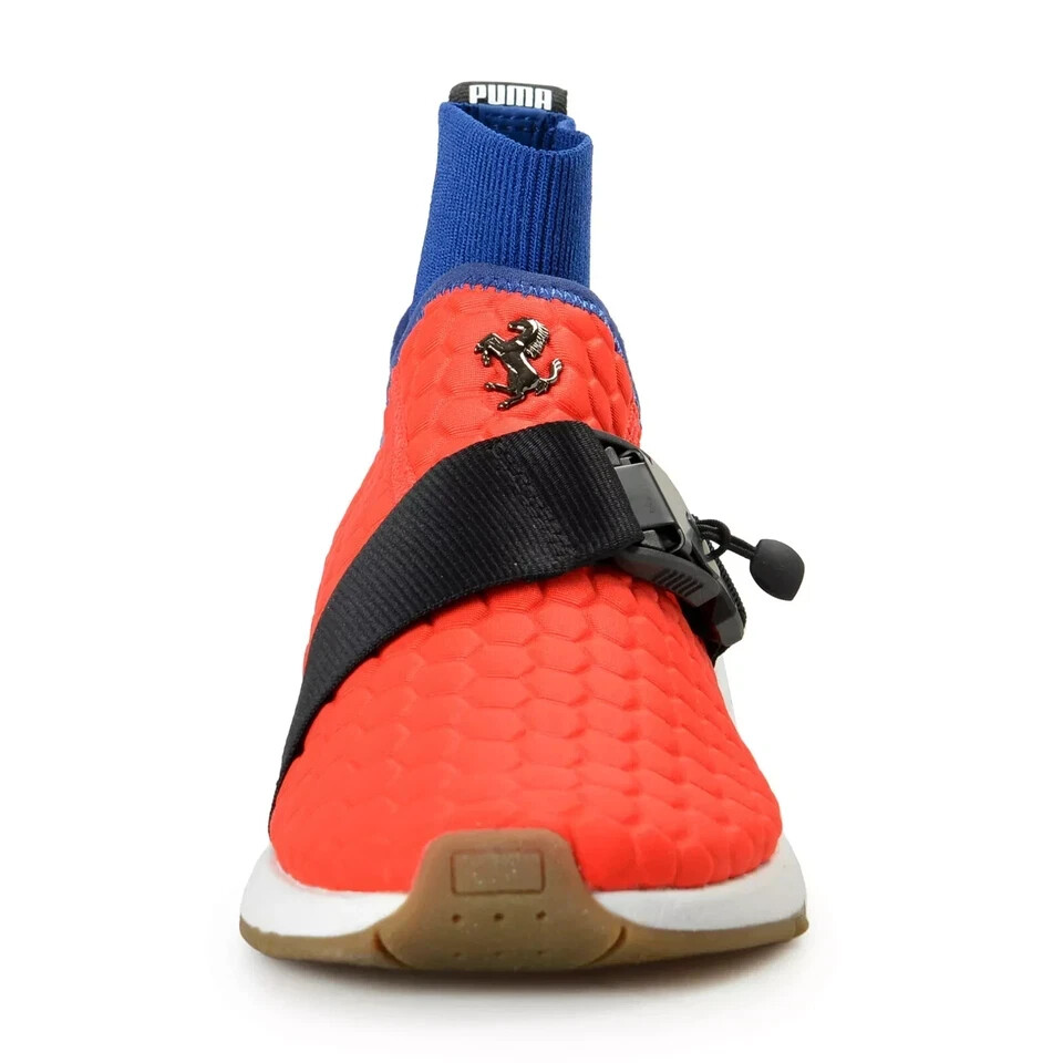 Scuderia Ferrari X Puma Red Men's Multi-Color "IONF" Sock High Top Sneakers 11 image 4