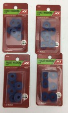 QTY 4 PACKS OF 6 EA ACE 46102 1/4" MEDIUM FLAT FAUCET WASHERS FREE SHIPPING