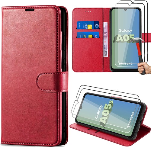 Coque Cuir PU pour Samsung Galaxy A14 A15 A53 A54 A23 A13 5G A05s+2 Verre Trempé - Photo 12/21