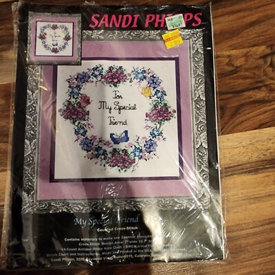 Sandi Phipps My Special Friend  354 Counted Cross Stitch KIT 7'' X 7''