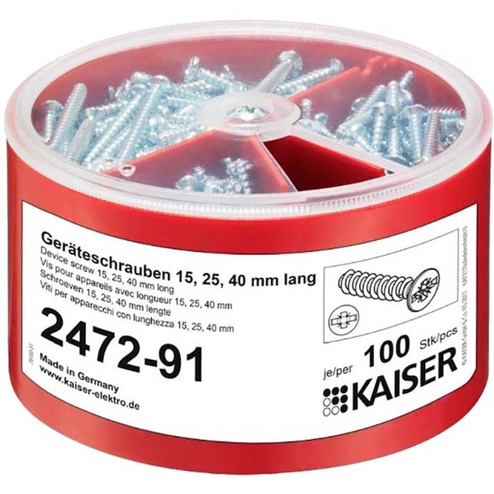 Kaiser Elektro 2472-91 Scatola assortimento viti 100 pz.