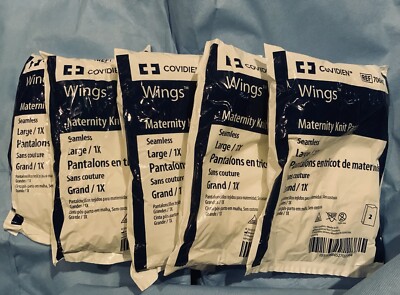 COVIDIEN Wings Maternity Knit Pants Size Large -     (5) Packs of  2 Ea.