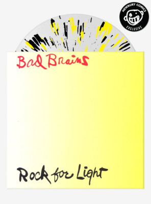 BAD BRAINS Rock For Light LP Clear w/ Yellow & Black 1/500 Newbury Comics SEALED
