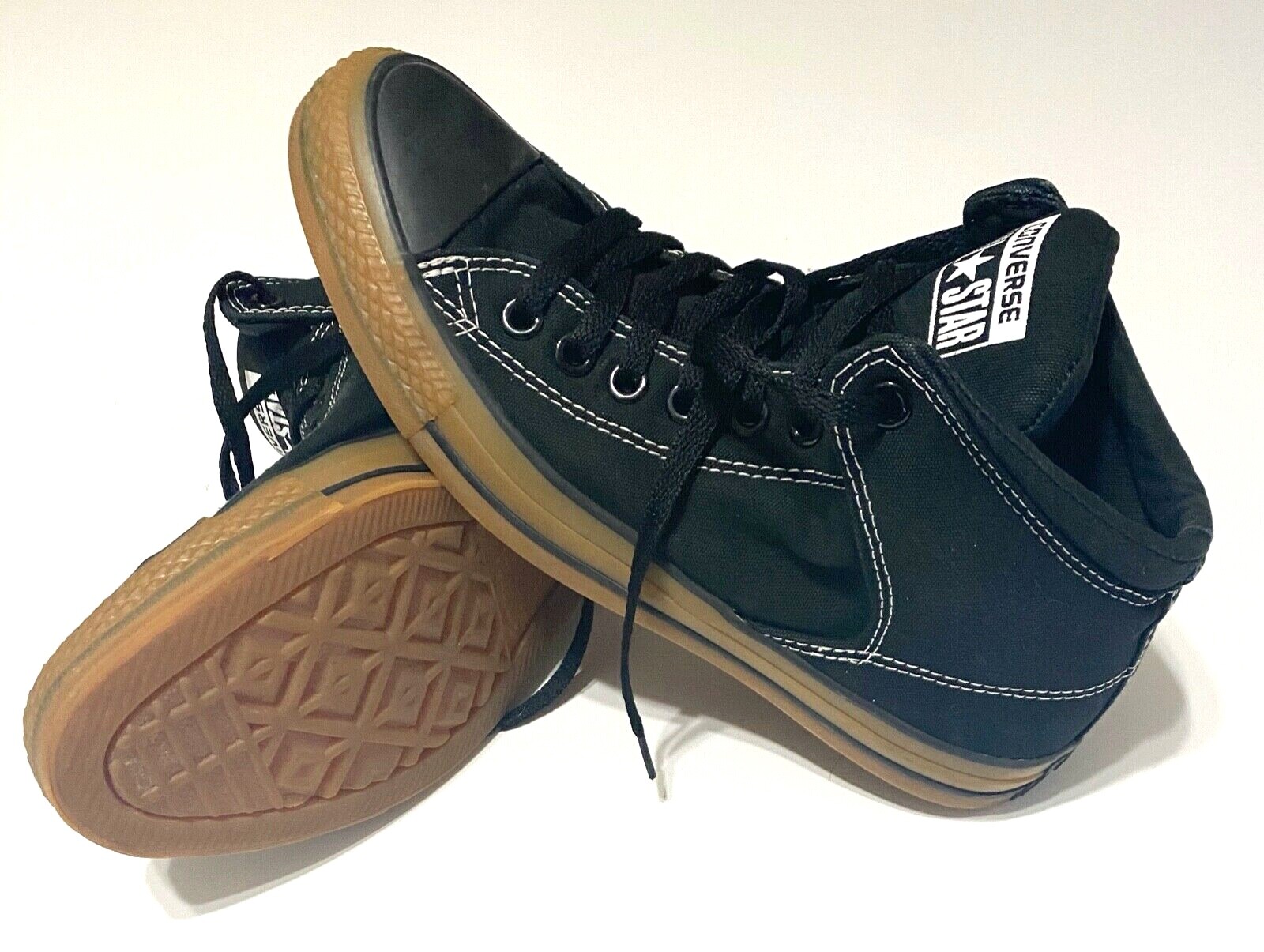 converse all star street mid black