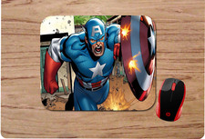 CAPTAIN AMERICA MOUSEPAD MOUSE PAD HOME OFFICE GIFT DESIGN 3