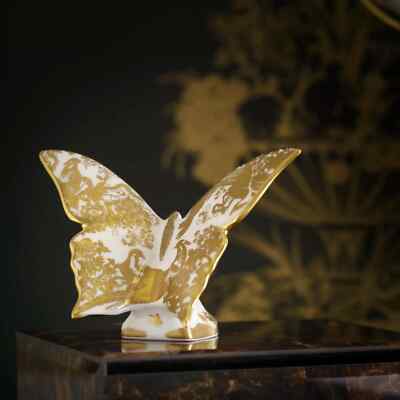 Royal Crown Derby Gold Aves Butterfly Briefbeschwerer 1. Qualität
