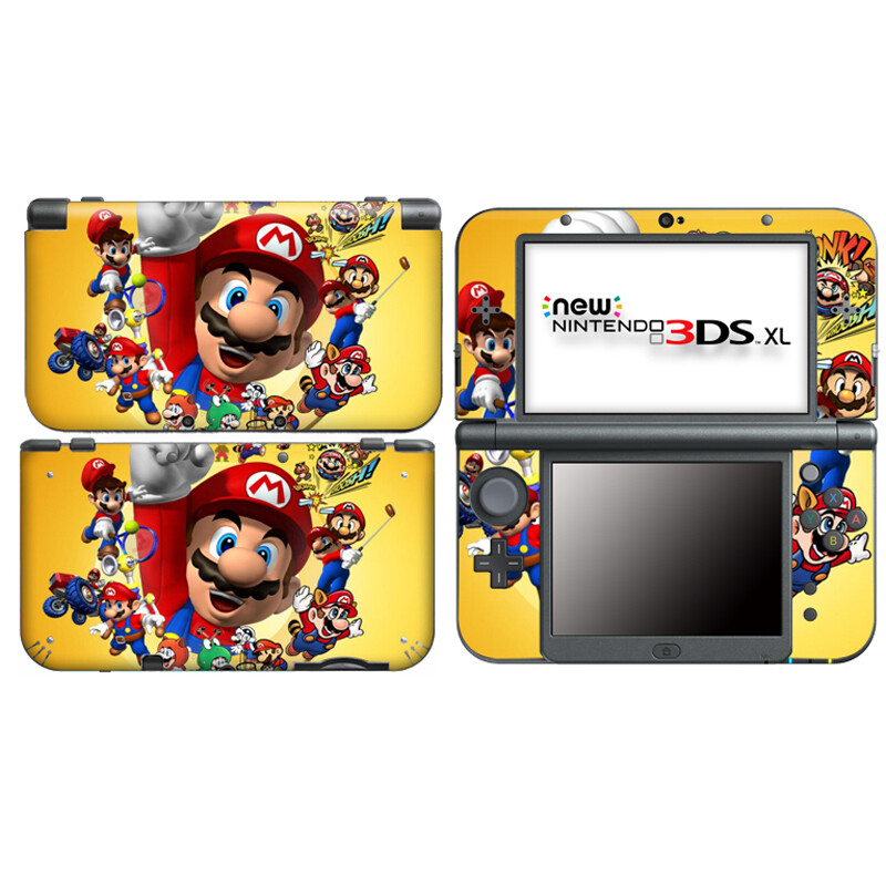 3DS マリオの外装 13 Super Mario Vinyl Decal Sticker Case Cover For Nintendo New 3DS