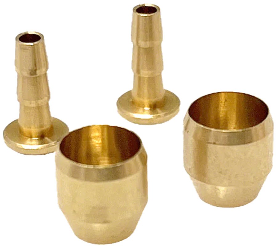 Комплект фитингов для шлангов гидравлических дисковых тормозов Hayes - 2 упаковки оливковых и шипастых вставок для