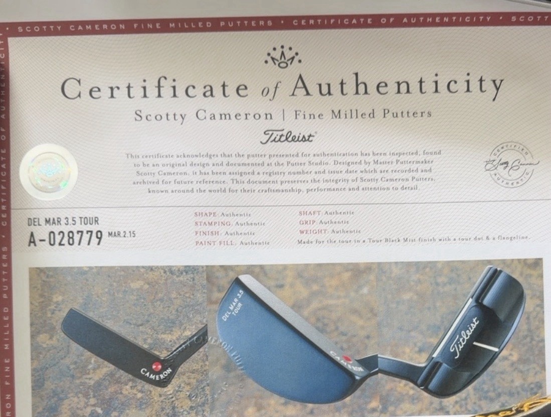 A028779, the certificate in an eBay listing's photos
