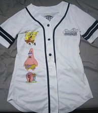 SpongeBob SquarePants Jersey Womens Small Whi...