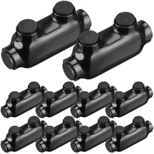 10 Pcs Insulated Wire Connectors Black Splice Connector 2 Ports Multi Cable Sold