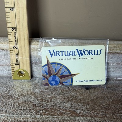 VINTAGE VIRTUAL WORLD The Virtual Geographic League Membership Card VERY RARE!