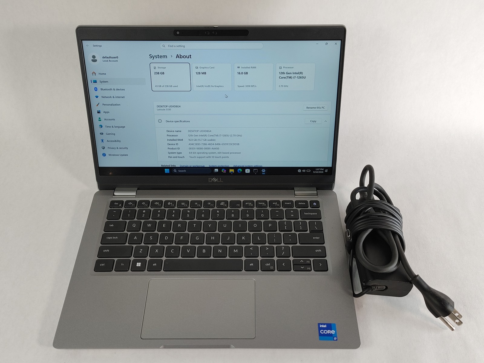 dell latitude 5330, 13.3-Inch Laptop, with Core i7 12th Gen., Windows 11 Pro