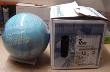 g4 NIB 12 lb 2 oz Polyester Bowling Ball Brunswick TZONE Zone ARCTIC BLAST