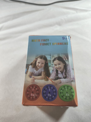 9pcs Math Fact Fidget Spinners Fidget Spinner Toy Number Multiply Divide