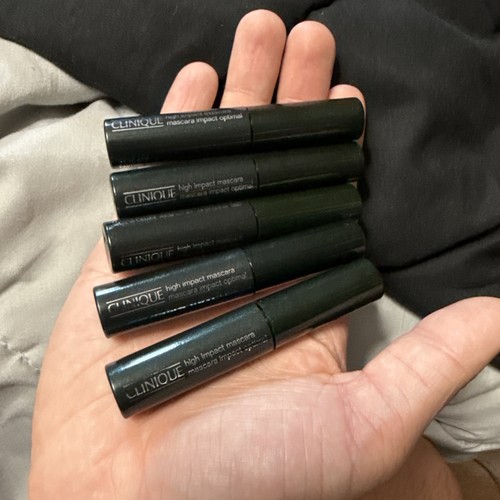 Lot 4x Clinique High Impact Optimal Mascara 01 Black 0.14 oz/3.5ml Each NWOB