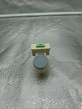 Fisher Price Loving Family Dollhouse Replacement TOILET WHITE w/BLUE LID