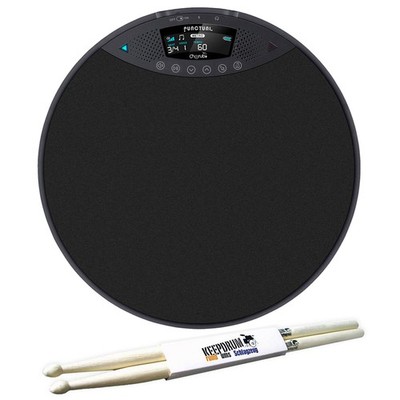 Cherub DP-970 Übungspad elektronsiches Drum-Pad mit keepdrum Drumsticks