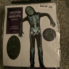 Skeleton Glow in the Dark Suit Yourself Fancy Dress Up Halloween Child Costume