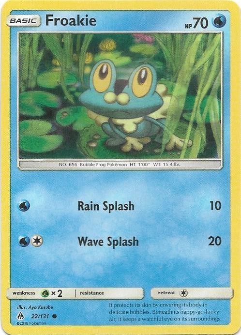 Froakie 22/131 Common Forbidden Light Pokemon Near Mint