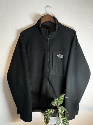 The North Face WindWall Fleece Jacket Mens XL Black Full Zip Outdoor Hiking