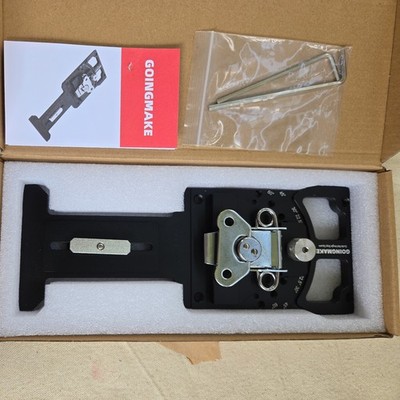 GOINGMAKE Adjustable Angle Track Saw Square Clamp Guide w/ -60° to 60° Quick